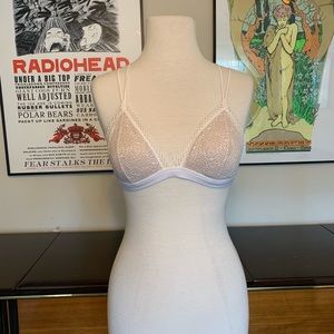 Victoria Secret Lace White Bralete Size M